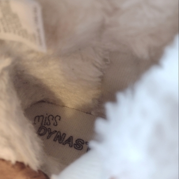 Suede Gold Sparkle fur boots Size 8 - Picture 7 of 11